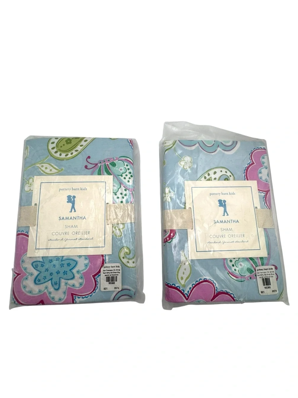 🦋 Pottery Barn Kids Samantha Butterfly Standard Shams • Set of 2 • NWT Sealed